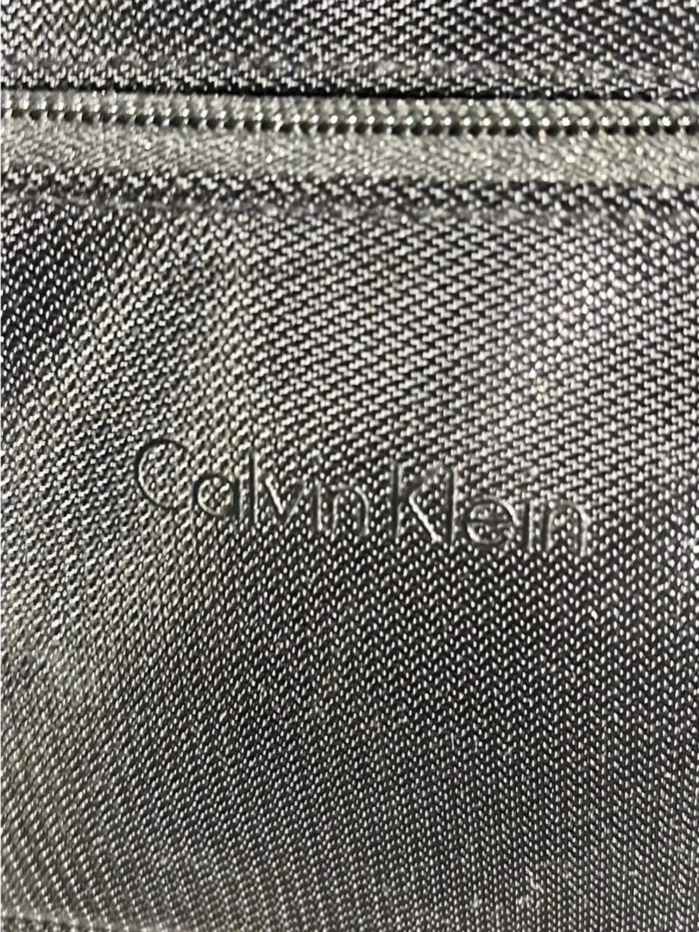 Calvin Klein Black Laptop Briefcase with Front Zip Pockets